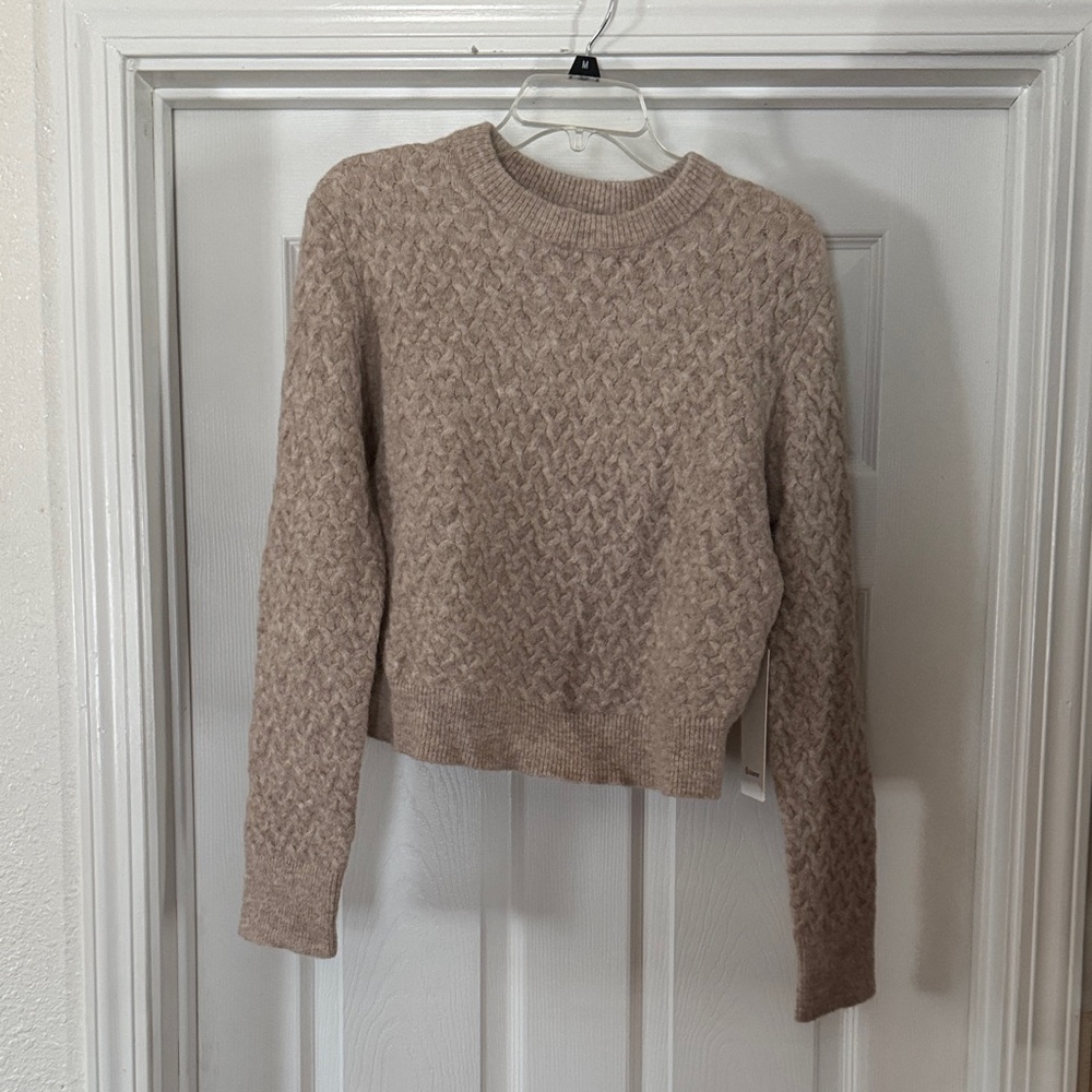 Lululemon Athletica Alpaca Wool Blend Crosshatch Sweater